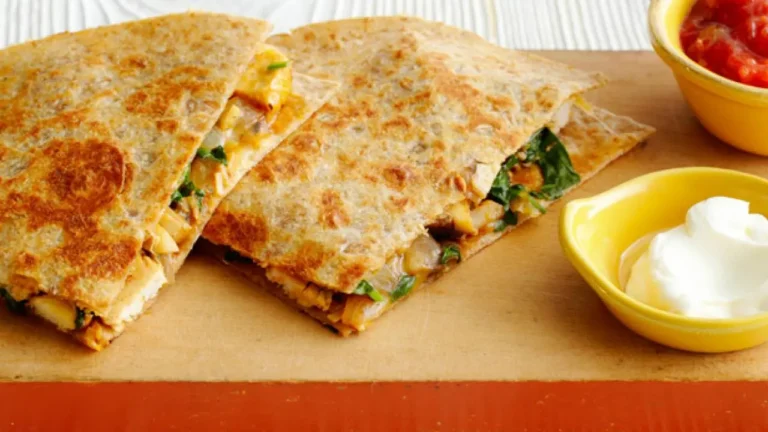 Easy Chicken-Mushroom Quesadillas