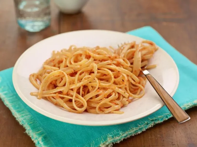 Pantry Pasta with Romesco Sauce